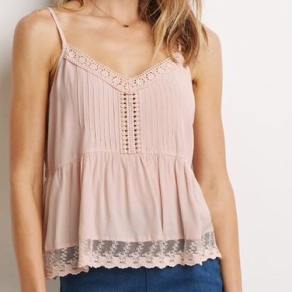 3/$20 Forever 21 White Babydoll Camisole